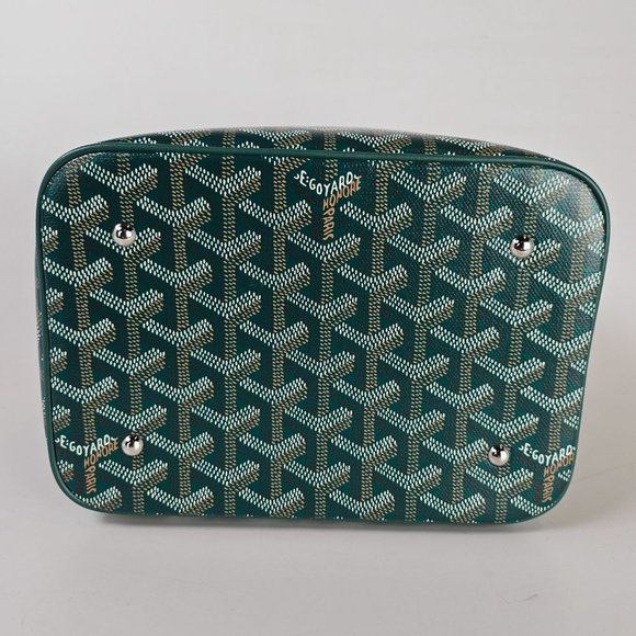 SOLD Goyard Goyardine Muse Vanity Case Green - Picture 5 of 6